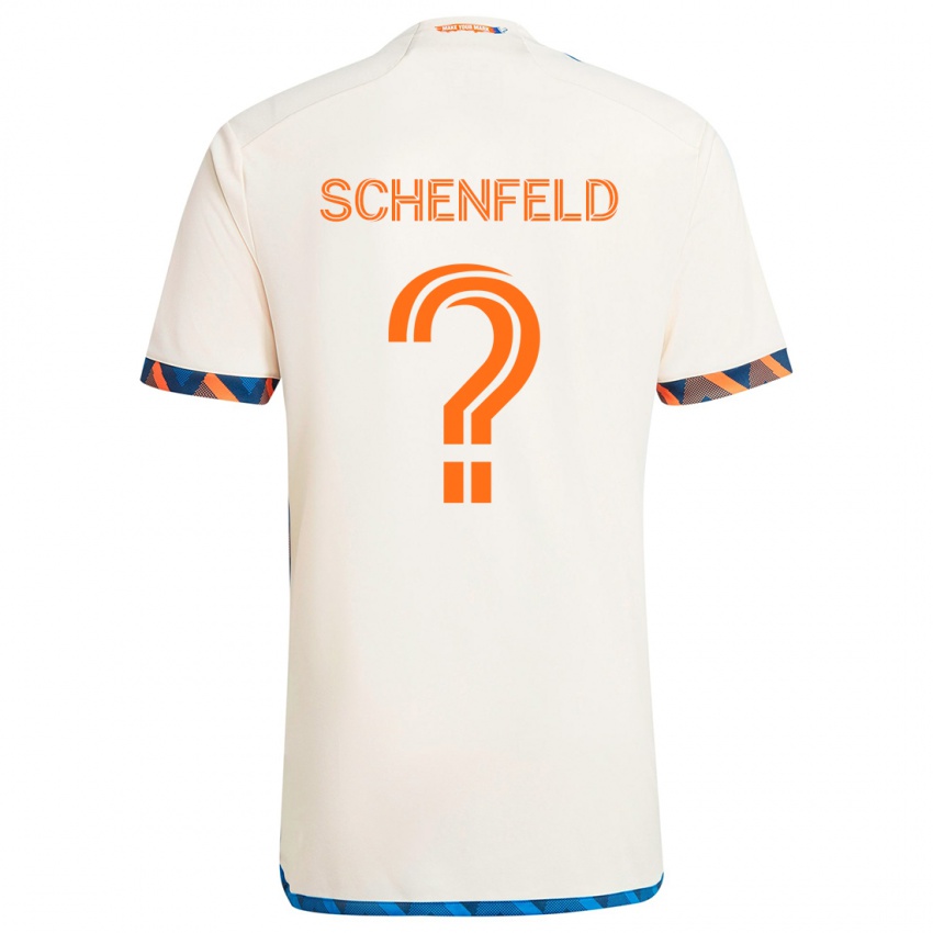 Lapset Matthew Schenfeld #0 Valkoinen Oranssi Vieraspaita 2024/25 Lyhythihainen Paita T-Paita