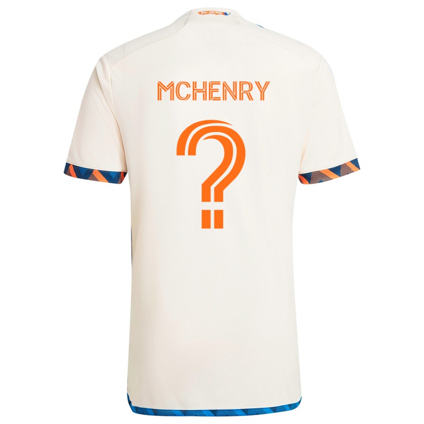 Lapset Nicholas Mchenry #0 Valkoinen Oranssi Vieraspaita 2024/25 Lyhythihainen Paita T-Paita