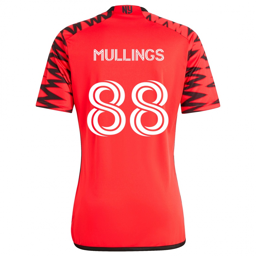 Lapset O'vonte Mullings #88 Punainen Musta Valkoinen Vieraspaita 2024/25 Lyhythihainen Paita T-Paita