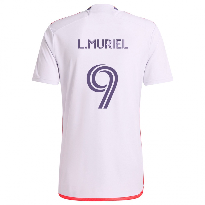 Lapset Luis Muriel #9 Valkoinen Punainen Purppura Vieraspaita 2024/25 Lyhythihainen Paita T-Paita