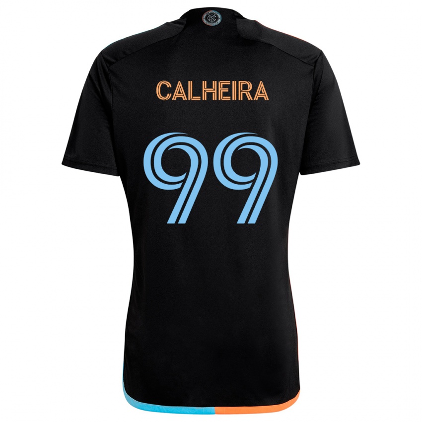 Lapset Taylor Calheira #99 Musta Oranssi Sininen Vieraspaita 2024/25 Lyhythihainen Paita T-Paita