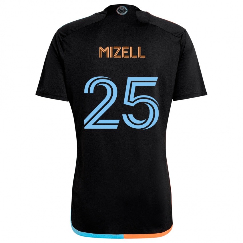 Lapset Cody Mizell #25 Musta Oranssi Sininen Vieraspaita 2024/25 Lyhythihainen Paita T-Paita