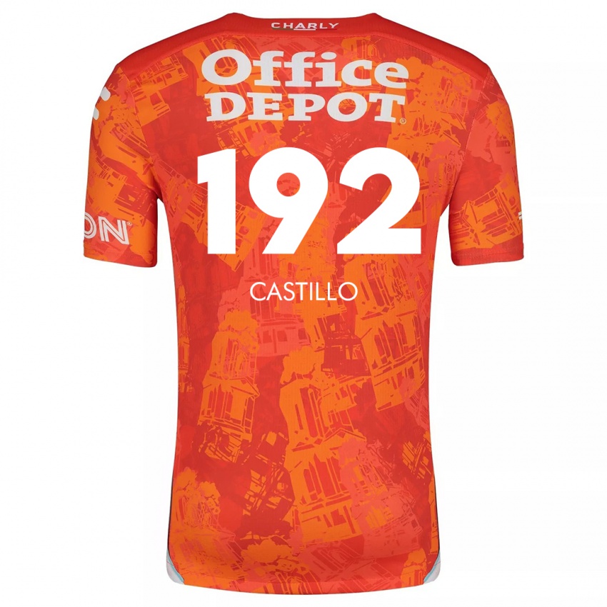 Lapset José Castillo #192 Oranssi Valkoinen Vieraspaita 2024/25 Lyhythihainen Paita T-Paita