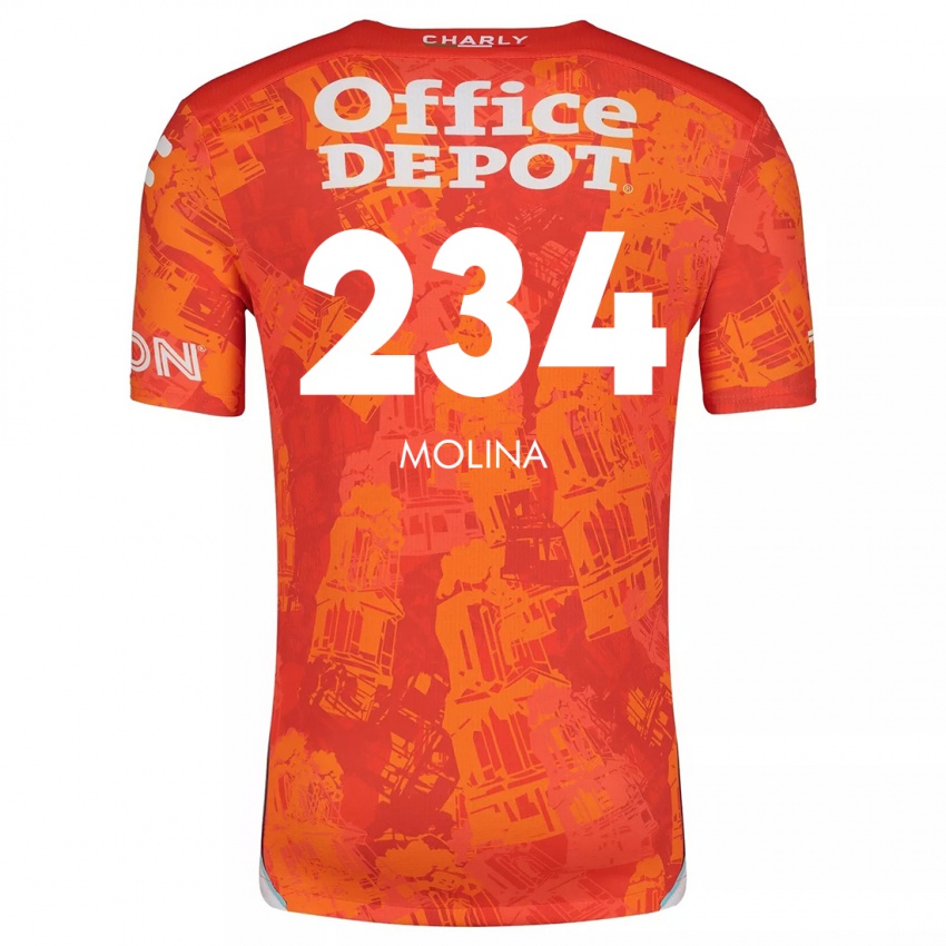 Lapset Yoshimar Molina #234 Oranssi Valkoinen Vieraspaita 2024/25 Lyhythihainen Paita T-Paita