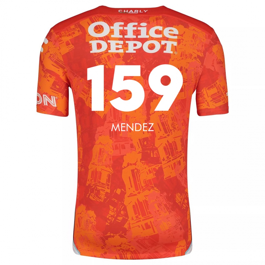 Lapset Daniel Méndez #159 Oranssi Valkoinen Vieraspaita 2024/25 Lyhythihainen Paita T-Paita