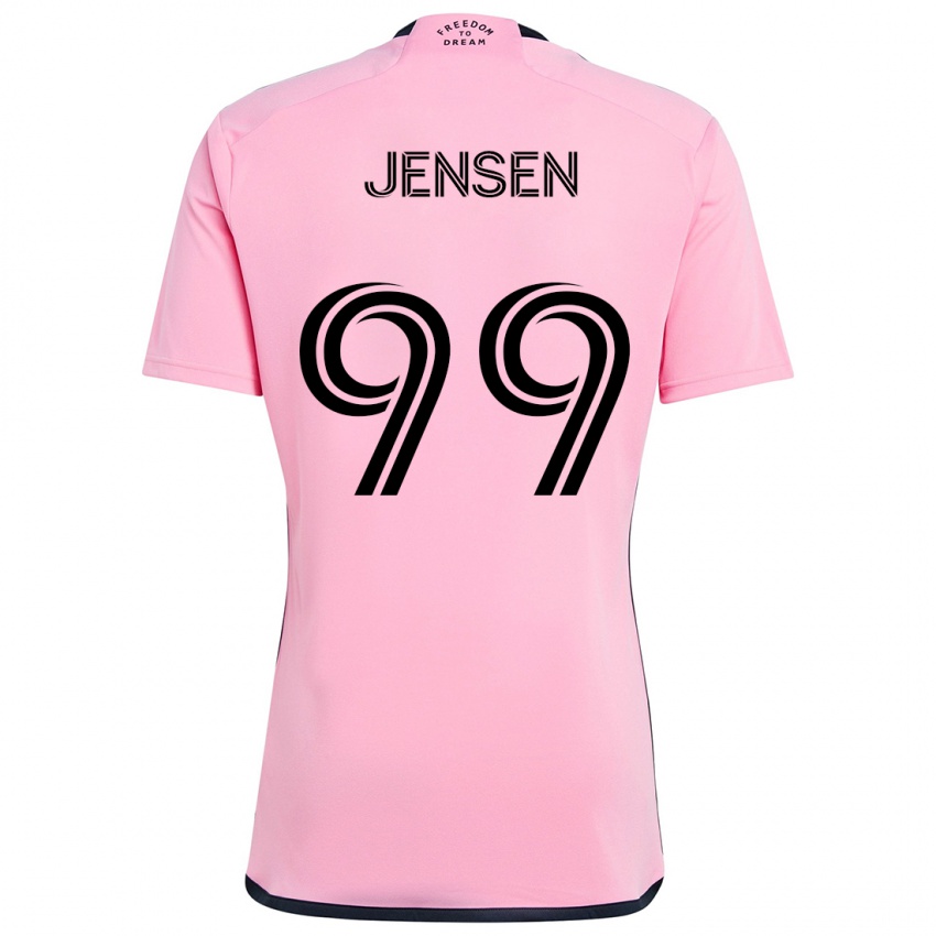 Miesten Cole Jensen #99 Vaaleanpunainen Kotipaita 2024/25 Lyhythihainen Paita T-Paita