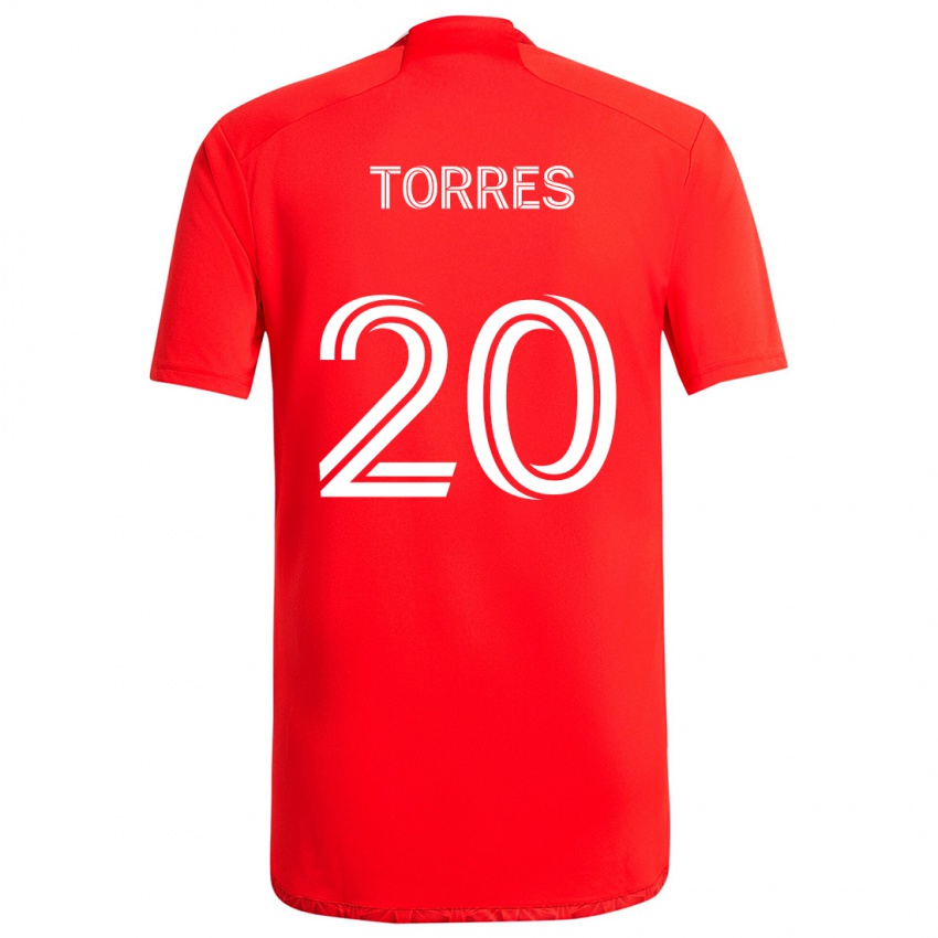 Miesten Jairo Torres #20 Punainen Valkoinen Kotipaita 2024/25 Lyhythihainen Paita T-Paita