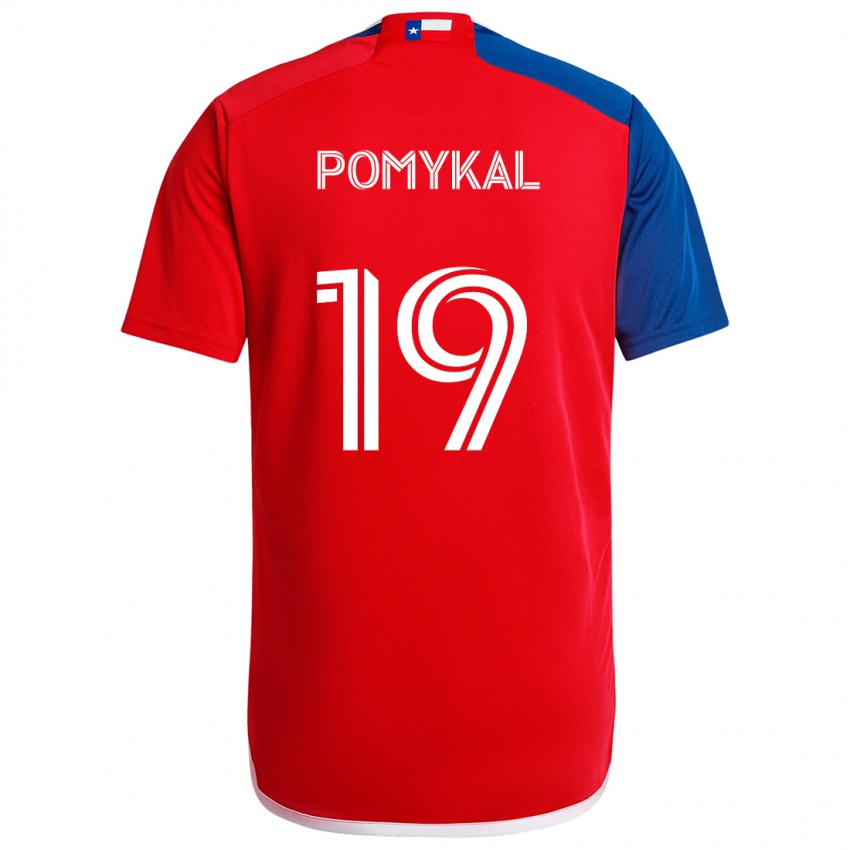 Miesten Paxton Pomykal #19 Sininen Punainen Kotipaita 2024/25 Lyhythihainen Paita T-Paita