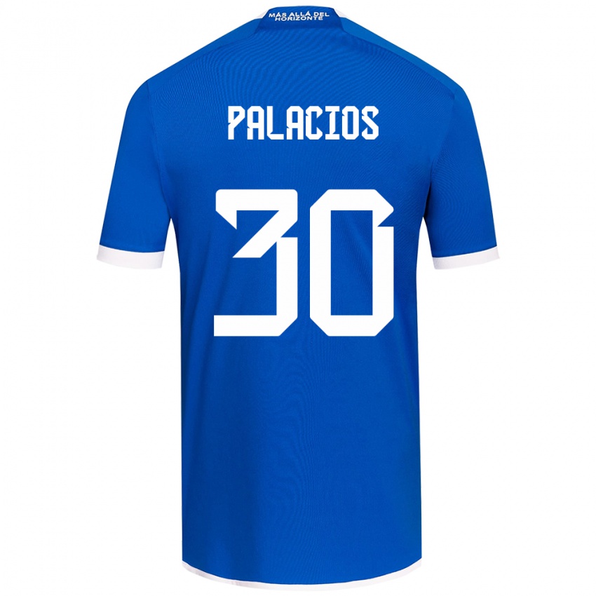 Miesten Cristian Palacios #30 Sinivalkoinen Kotipaita 2024/25 Lyhythihainen Paita T-Paita