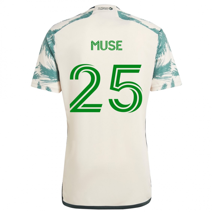 Miesten Trey Muse #25 Beige Ruskea Vieraspaita 2024/25 Lyhythihainen Paita T-Paita