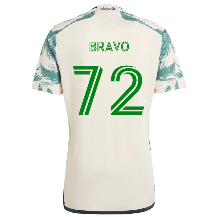 Miesten Julian Bravo #72 Beige Ruskea Vieraspaita 2024/25 Lyhythihainen Paita T-Paita