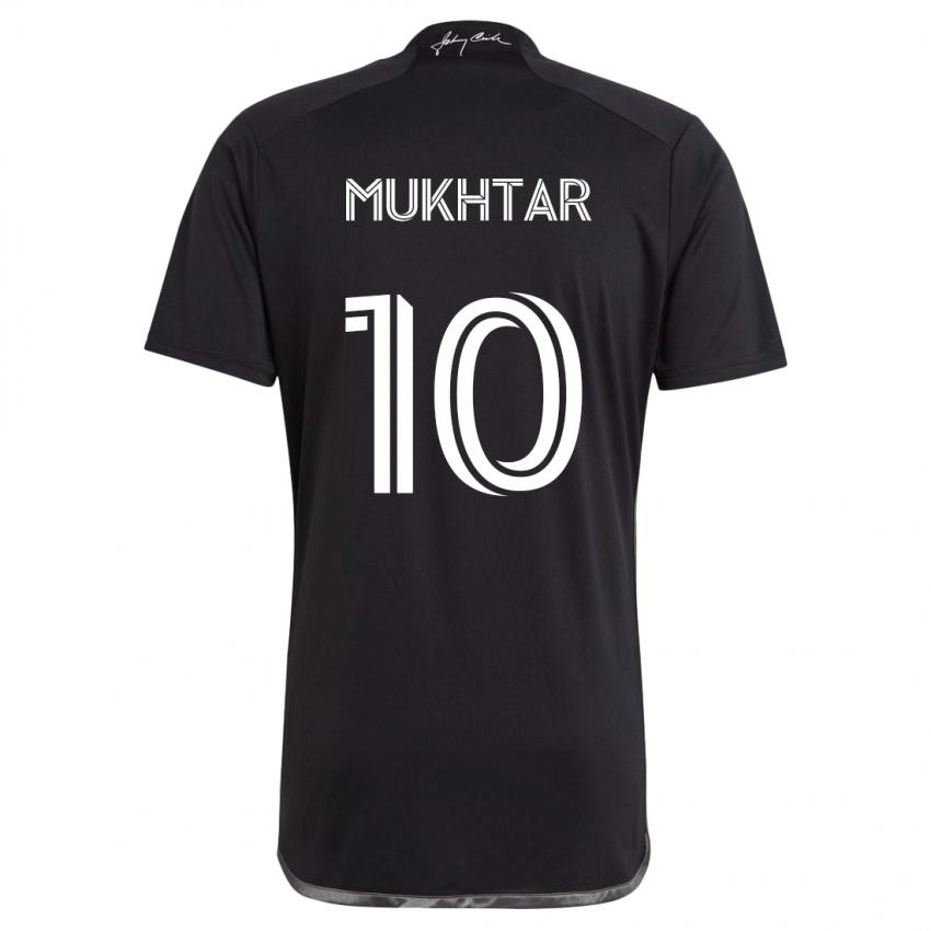 Miesten Hany Mukhtar #10 Musta Vieraspaita 2024/25 Lyhythihainen Paita T-Paita