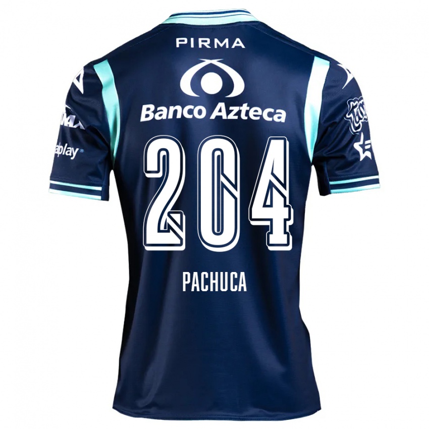 Miesten José Pachuca #204 Laivastonsininen Vieraspaita 2024/25 Lyhythihainen Paita T-Paita