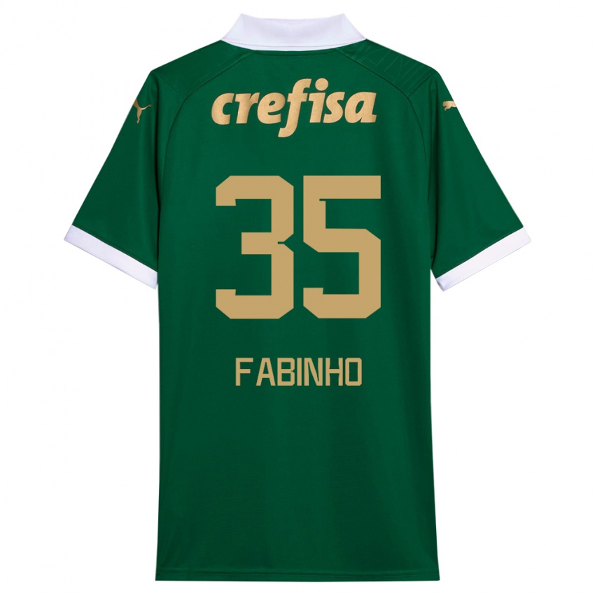 Naisten Fabinho #35 Vihreä Valkoinen Kotipaita 2024/25 Lyhythihainen Paita T-Paita