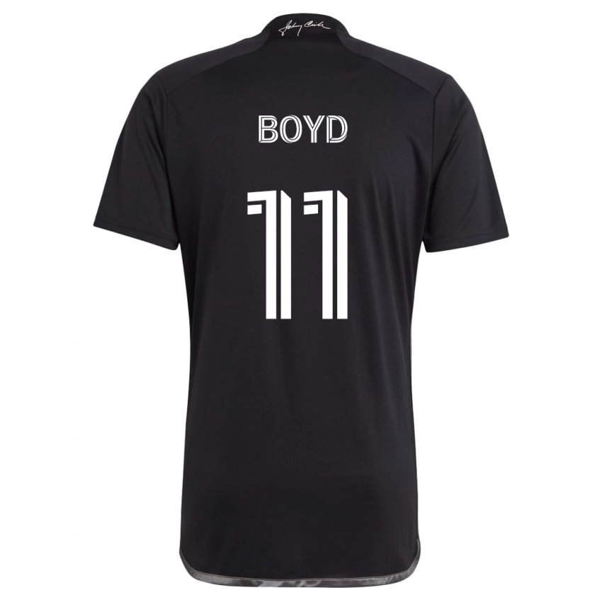 Naisten Tyler Boyd #11 Musta Vieraspaita 2024/25 Lyhythihainen Paita T-Paita