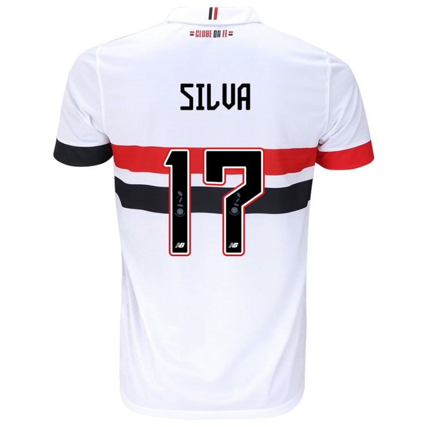 Lapset André Silva #17 Valkoinen Punainen Musta Kotipaita 2024/25 Lyhythihainen Paita T-Paita