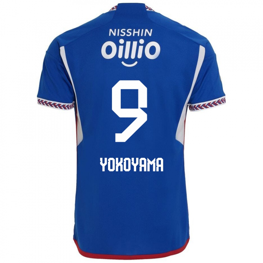 Lapset Shunsuke Yokoyama #9 Sininen Valkoinen Punainen Kotipaita 2024/25 Lyhythihainen Paita T-Paita