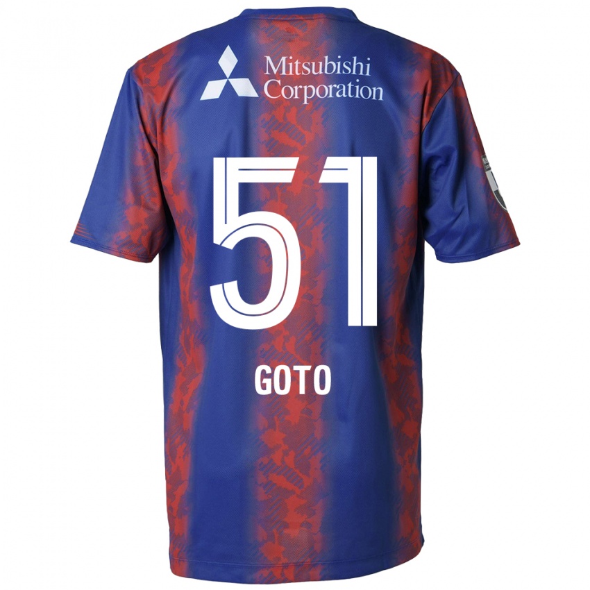 Lapset Wataru Goto #51 Sininen Punainen Kotipaita 2024/25 Lyhythihainen Paita T-Paita