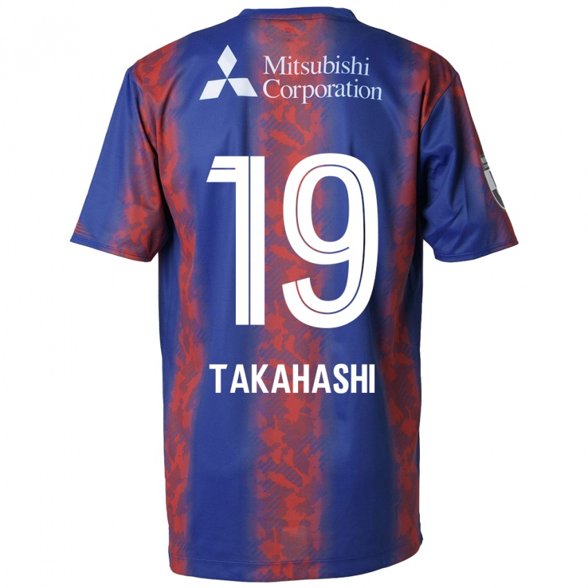 Lapset Yuya Takahashi #19 Sininen Punainen Kotipaita 2024/25 Lyhythihainen Paita T-Paita