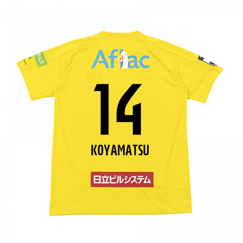 Lapset Tomoya Koyamatsu #14 Keltainen Musta Kotipaita 2024/25 Lyhythihainen Paita T-Paita