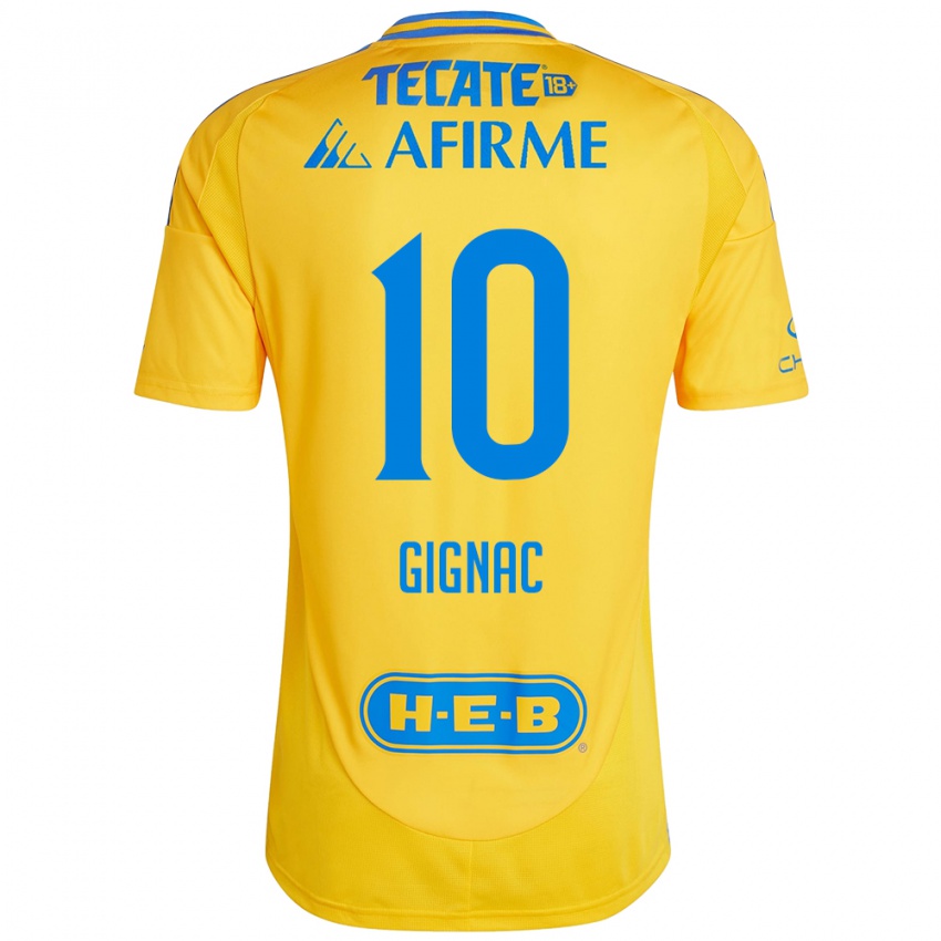 Lapset Andre-Pierre Gignac #10 Kullankeltainen Kotipaita 2024/25 Lyhythihainen Paita T-Paita