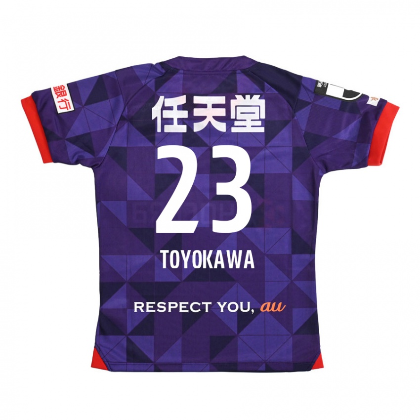 Lapset Yuta Toyokawa #23 Purppura Valkoinen Kotipaita 2024/25 Lyhythihainen Paita T-Paita