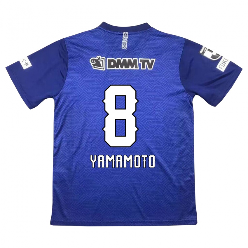 Lapset Shunsuke Yamamoto #8 Tummansininen Kotipaita 2024/25 Lyhythihainen Paita T-Paita