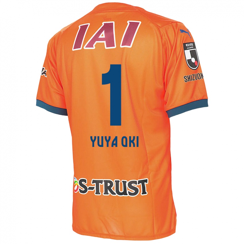 Lapset Yuya Oki #1 Oranssi Sininen Kotipaita 2024/25 Lyhythihainen Paita T-Paita