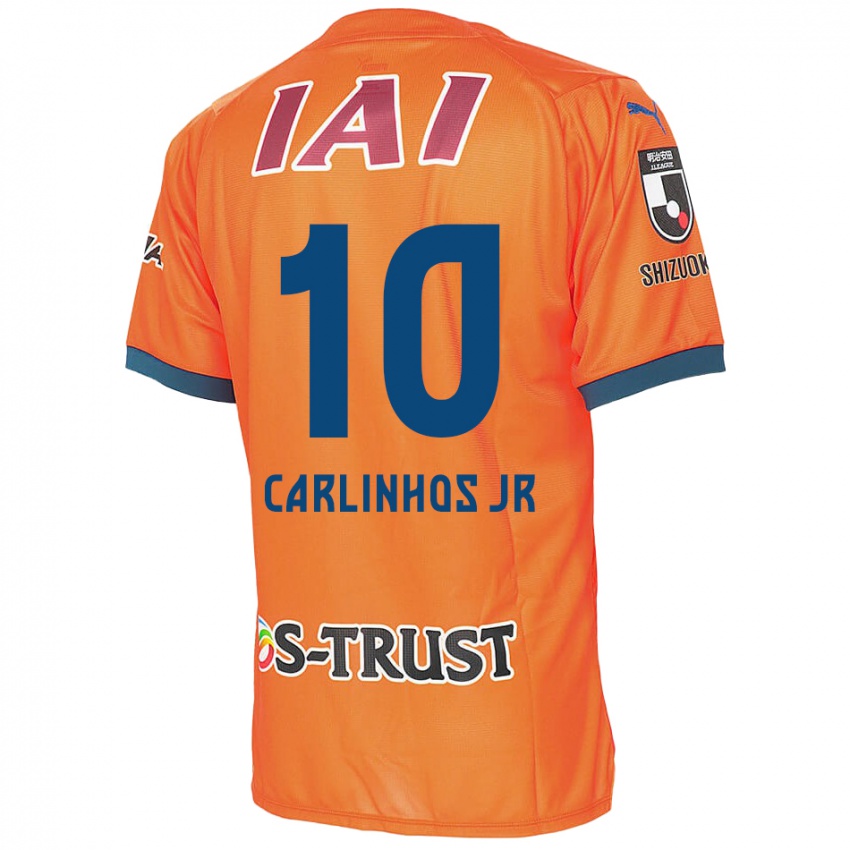 Lapset Carlinhos Junior #10 Oranssi Sininen Kotipaita 2024/25 Lyhythihainen Paita T-Paita