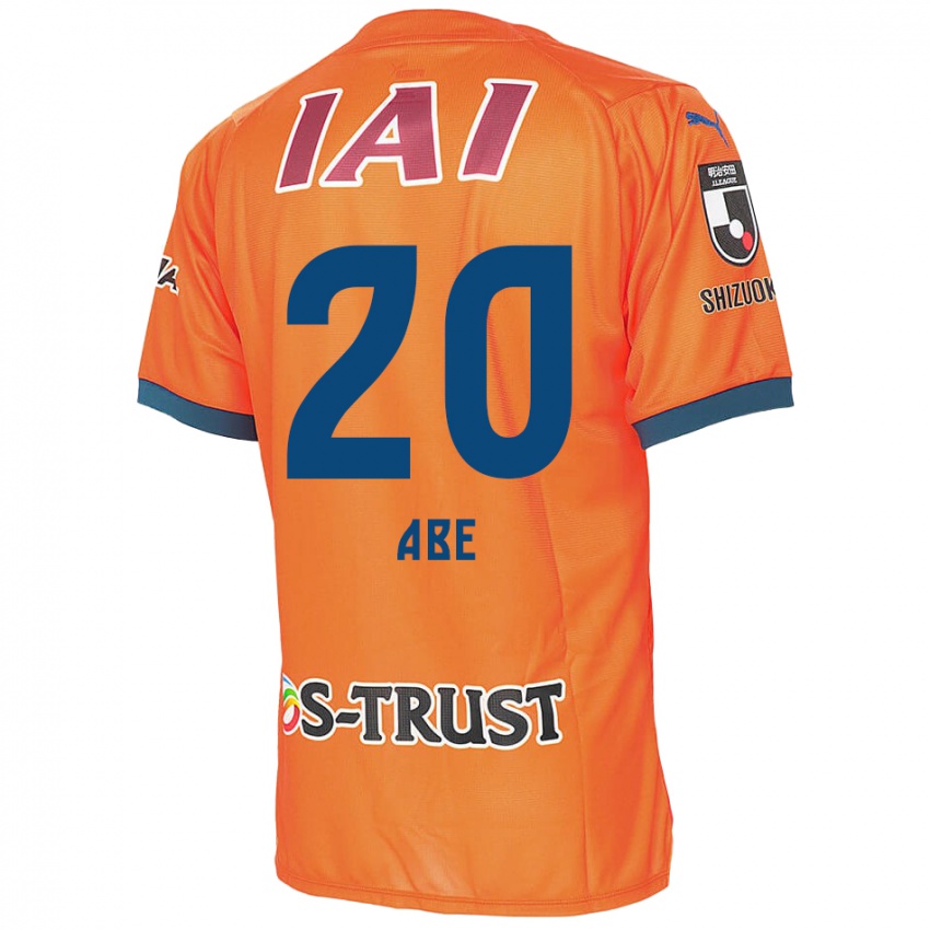 Lapset Ryoya Abe #20 Oranssi Sininen Kotipaita 2024/25 Lyhythihainen Paita T-Paita