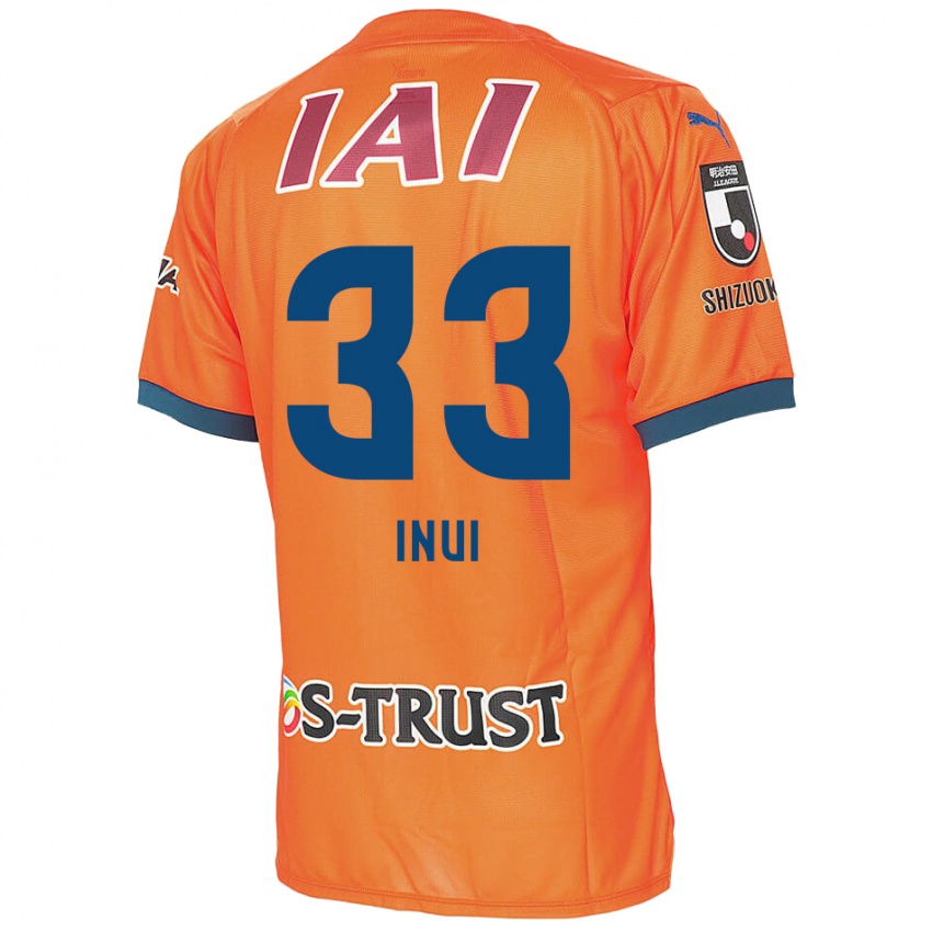 Lapset Takashi Inui #33 Oranssi Sininen Kotipaita 2024/25 Lyhythihainen Paita T-Paita