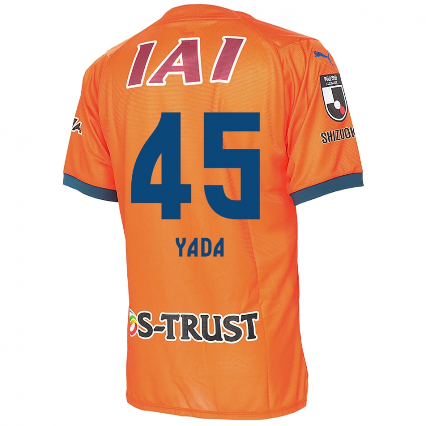 Lapset Ryunosuke Yada #45 Oranssi Sininen Kotipaita 2024/25 Lyhythihainen Paita T-Paita