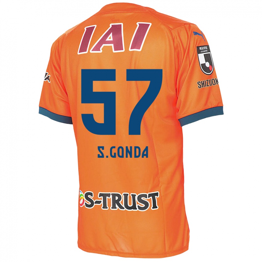 Lapset Shuichi Gonda #57 Oranssi Sininen Kotipaita 2024/25 Lyhythihainen Paita T-Paita