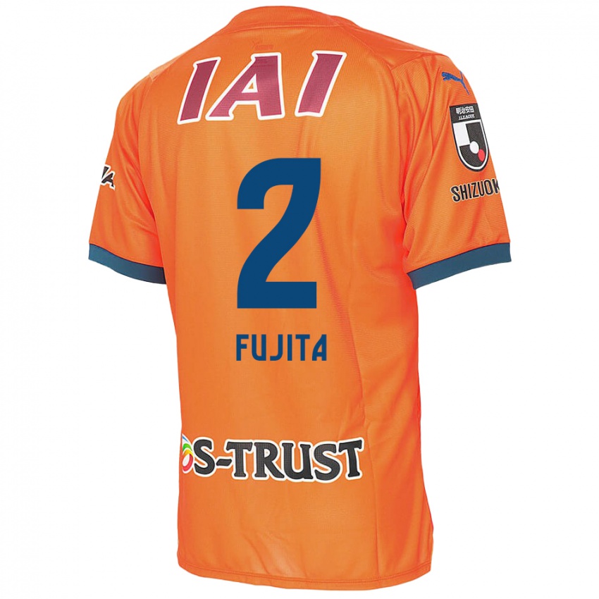 Lapset Shunsuke Fujita #2 Oranssi Sininen Kotipaita 2024/25 Lyhythihainen Paita T-Paita