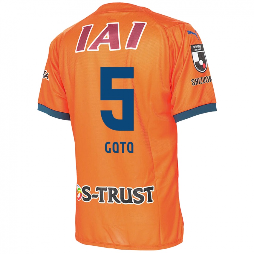 Lapset Keita Goto #5 Oranssi Sininen Kotipaita 2024/25 Lyhythihainen Paita T-Paita