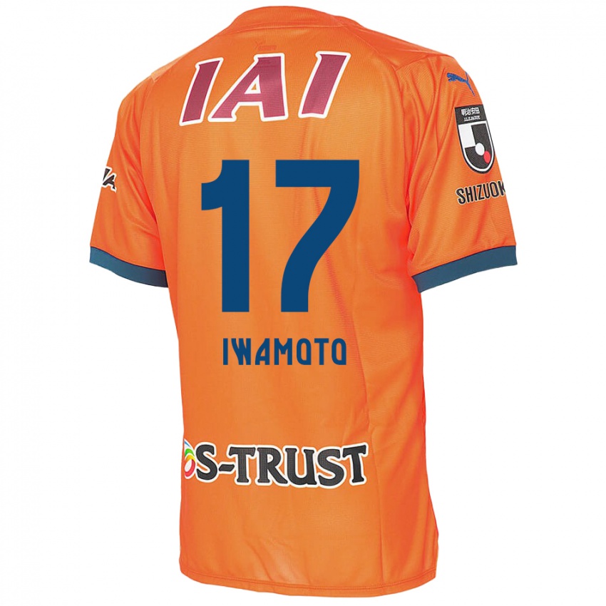 Lapset Shogo Iwamoto #17 Oranssi Sininen Kotipaita 2024/25 Lyhythihainen Paita T-Paita