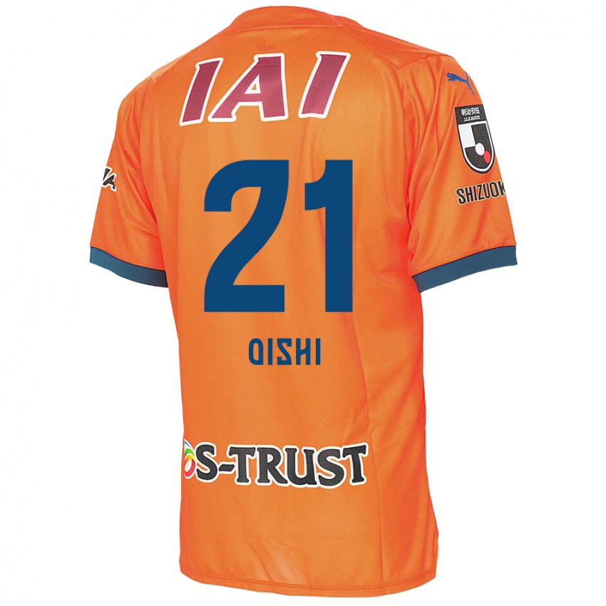 Lapset Kaede Oishi #21 Oranssi Sininen Kotipaita 2024/25 Lyhythihainen Paita T-Paita