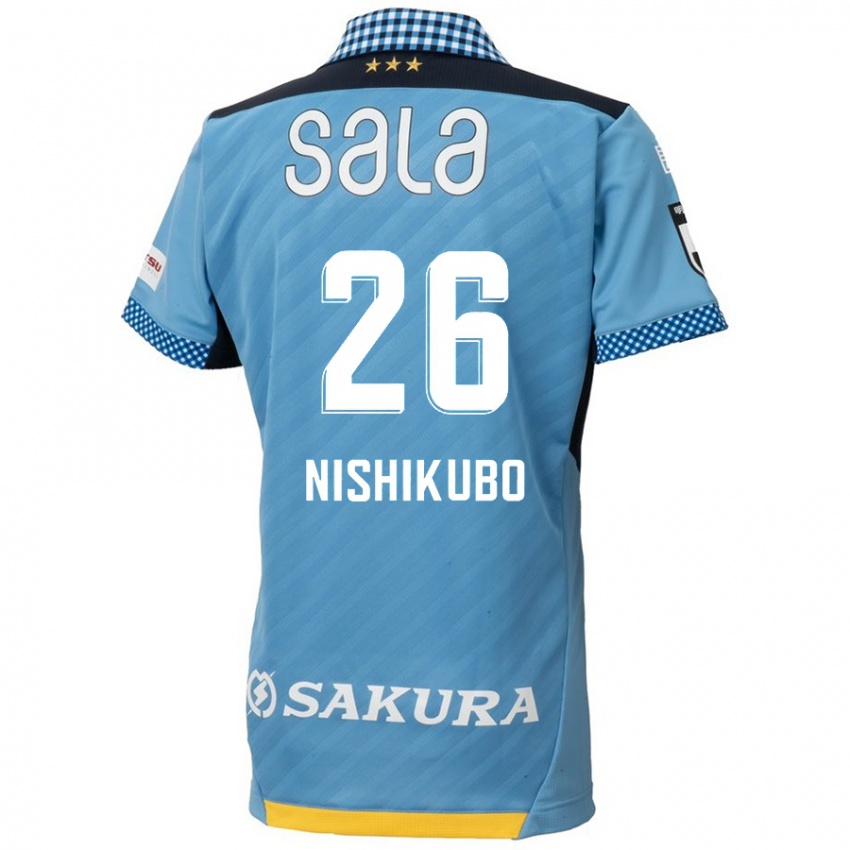 Lapset Shunsuke Nishikubo #26 Sininen Musta Kotipaita 2024/25 Lyhythihainen Paita T-Paita