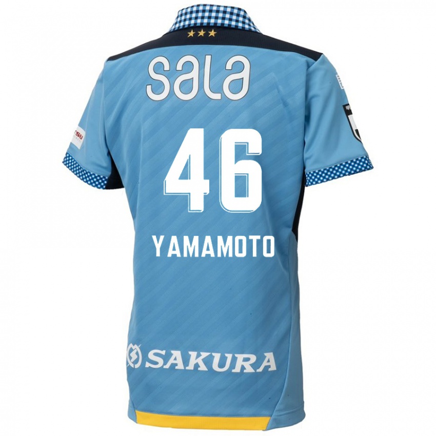 Lapset Shota Yamamoto #46 Sininen Musta Kotipaita 2024/25 Lyhythihainen Paita T-Paita