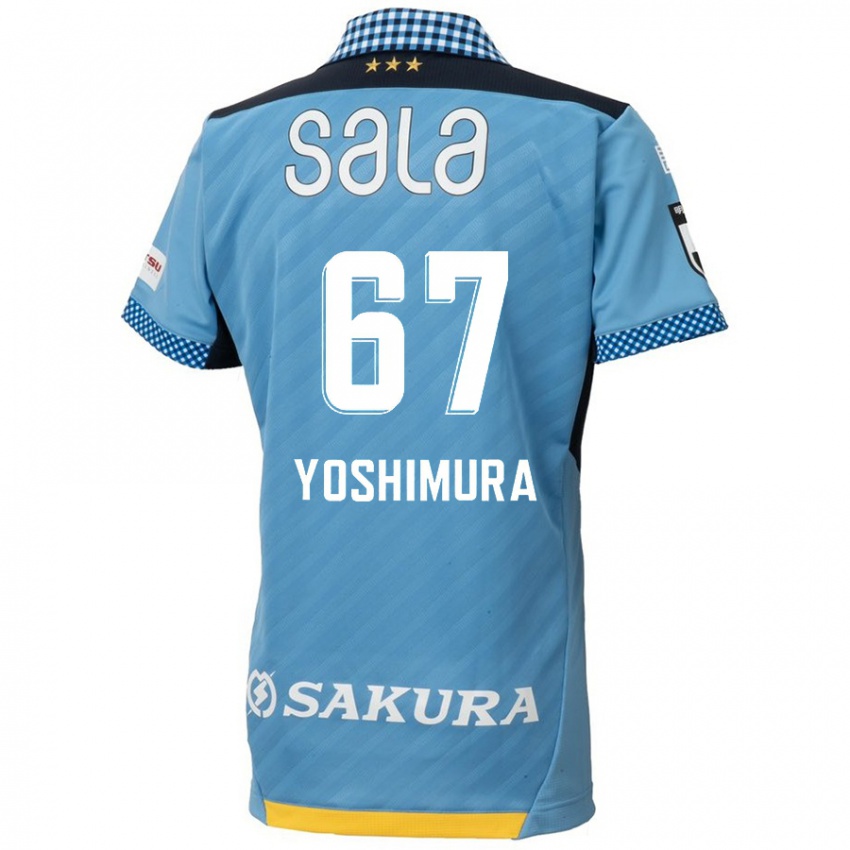 Lapset Ryusei Yoshimura #67 Sininen Musta Kotipaita 2024/25 Lyhythihainen Paita T-Paita