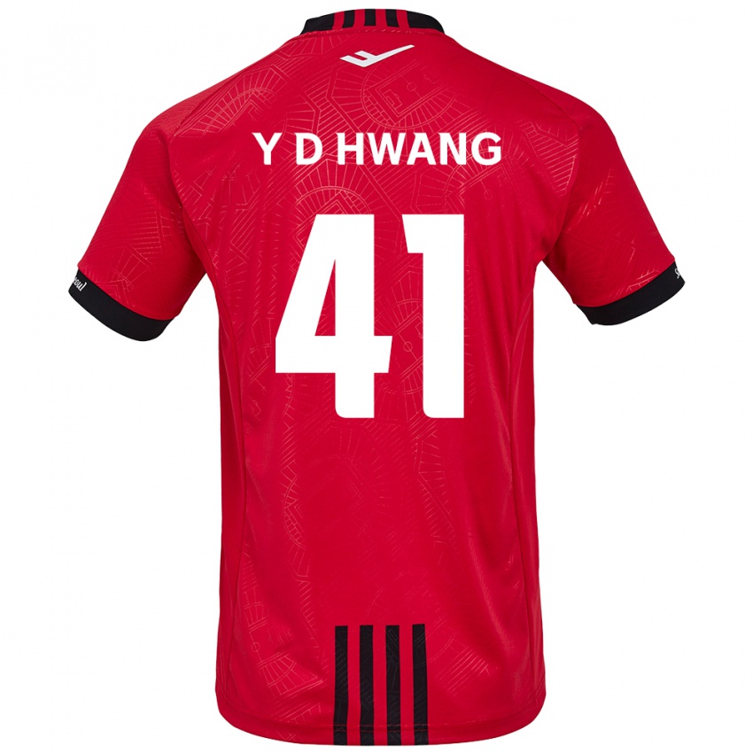 Lapset Do-Yoon Hwang #41 Punamusta Kotipaita 2024/25 Lyhythihainen Paita T-Paita