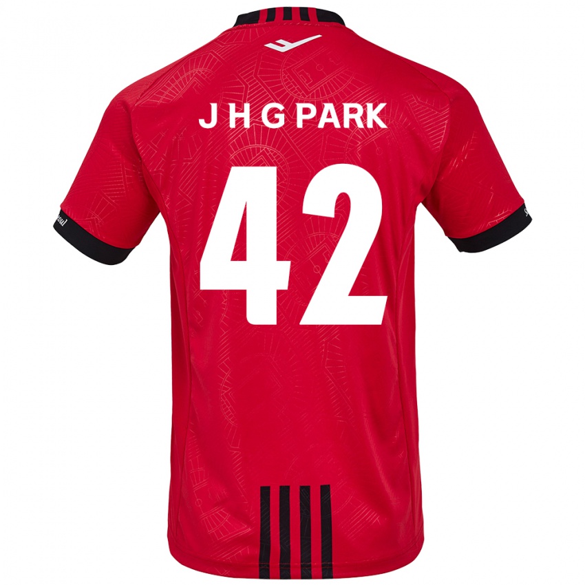 Lapset Jang Han-Gyeol Park #42 Punamusta Kotipaita 2024/25 Lyhythihainen Paita T-Paita