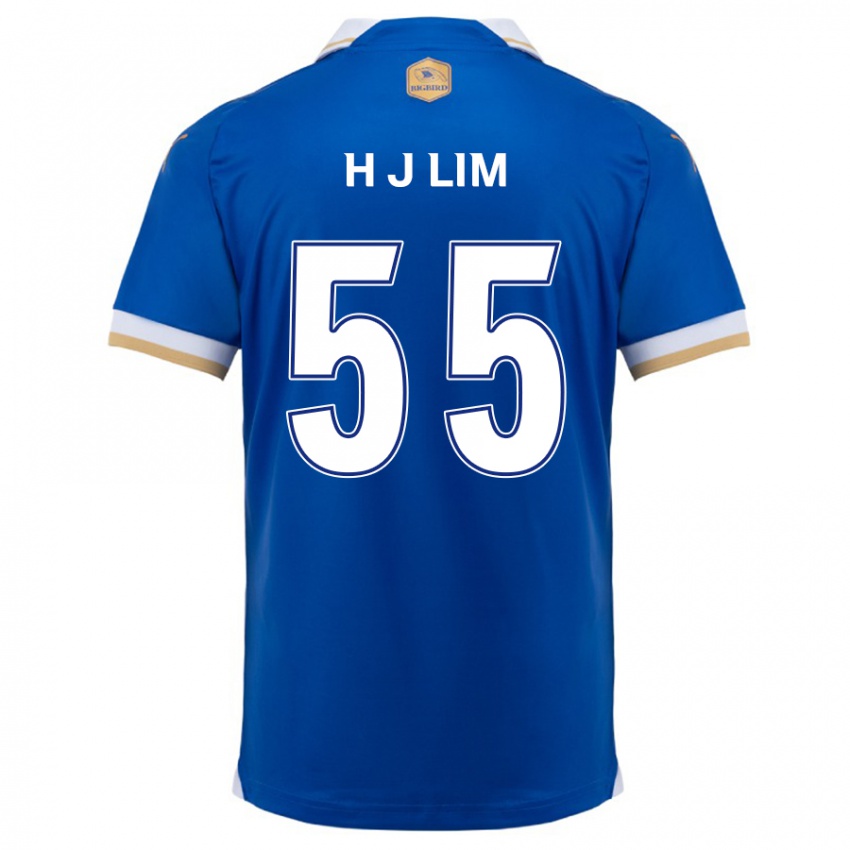 Lapset Ji-Hoon Lim #55 Sinivalkoinen Kotipaita 2024/25 Lyhythihainen Paita T-Paita