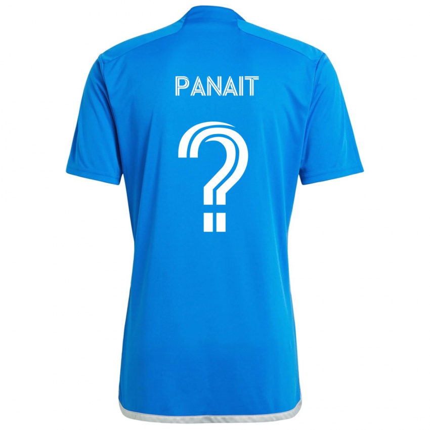 Lapset Daniel Panait #0 Sinivalkoinen Kotipaita 2024/25 Lyhythihainen Paita T-Paita