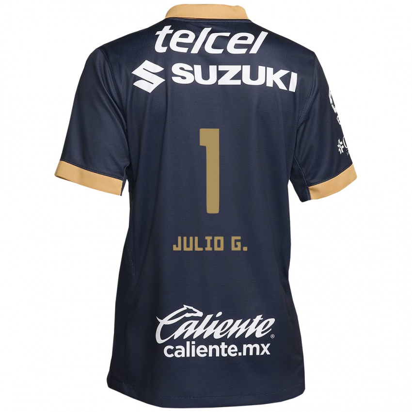 Lapset Julio González #1 Obsidian Gold Valkoinen Vieraspaita 2024/25 Lyhythihainen Paita T-Paita