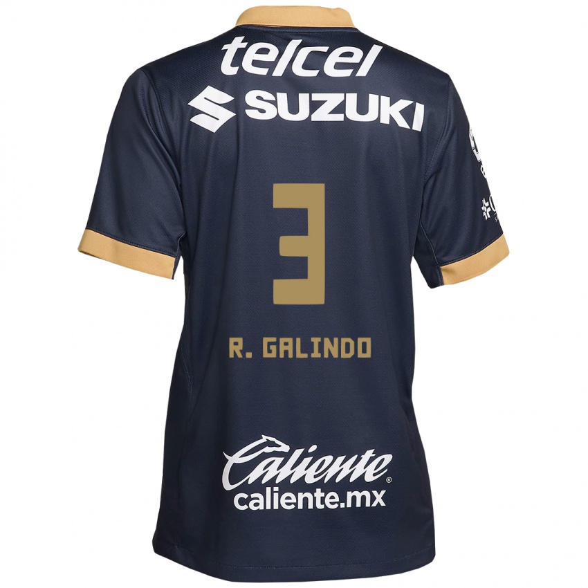 Lapset José Galindo #3 Obsidian Gold Valkoinen Vieraspaita 2024/25 Lyhythihainen Paita T-Paita