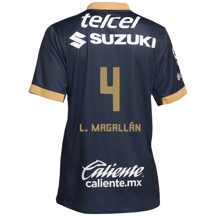 Lapset Lisandro Magallan #4 Obsidian Gold Valkoinen Vieraspaita 2024/25 Lyhythihainen Paita T-Paita