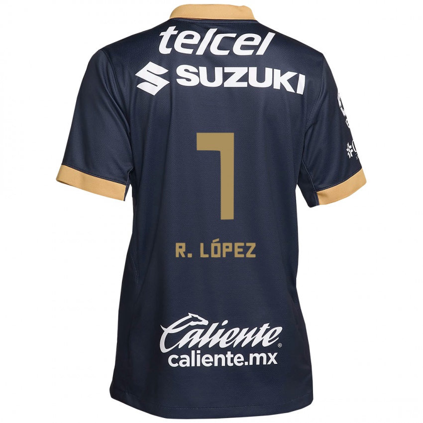 Lapset Rodrigo López #7 Obsidian Gold Valkoinen Vieraspaita 2024/25 Lyhythihainen Paita T-Paita