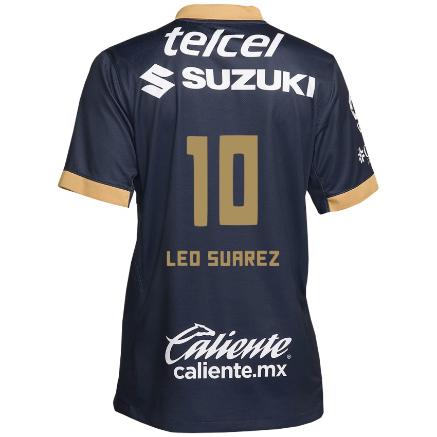 Lapset Leo Suarez #10 Obsidian Gold Valkoinen Vieraspaita 2024/25 Lyhythihainen Paita T-Paita