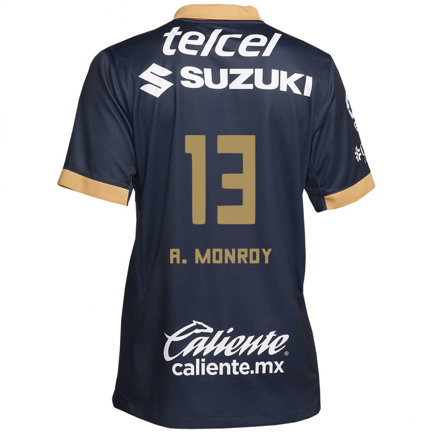 Lapset Pablo Monroy #13 Obsidian Gold Valkoinen Vieraspaita 2024/25 Lyhythihainen Paita T-Paita